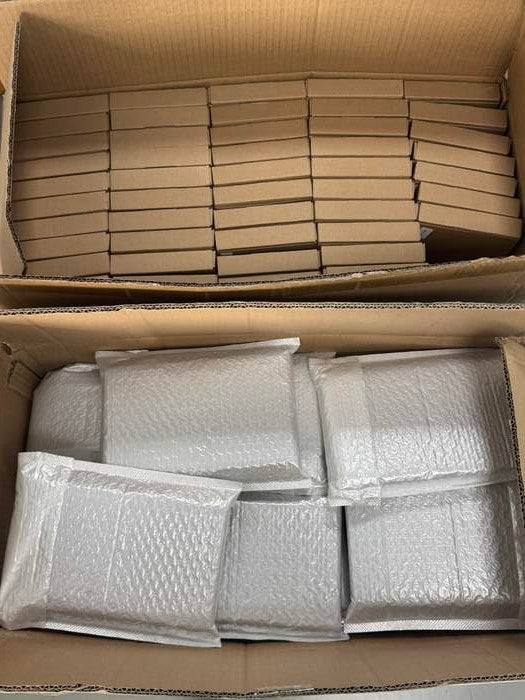 Packed iRe5 Storage Case units prepared for fulfillment