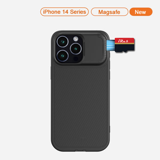 iRe5 - Lightning Connector Compatible Invisible Storage Case For iPhone 14 / 14 Pro / 14 Pro Max / 14 Plus,  Expandable Storage Up To 1TB