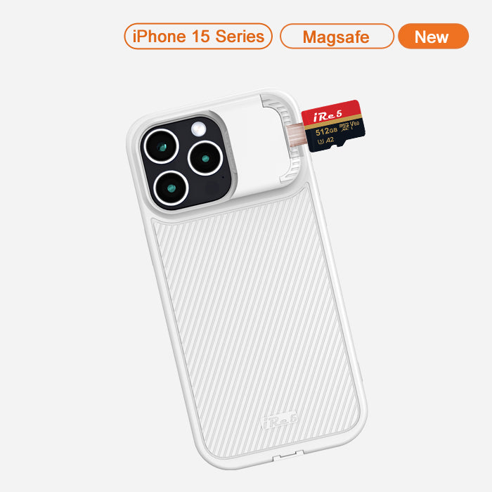 iRe5 - Storage Case For iPhone 15 / 15 Plus, Expand Your iPhone Storage Up to 256GB, 512GB, 1TB