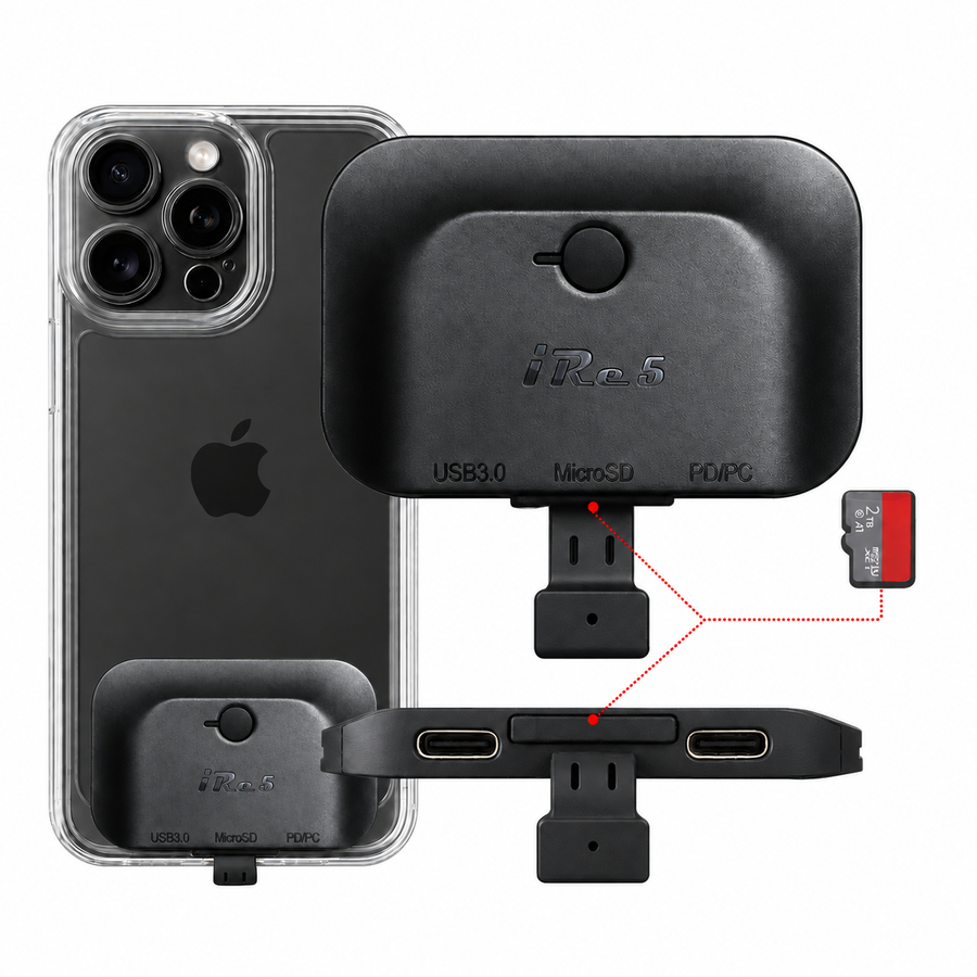 iRe5 X Module External Storage for iPhone & Android, Up to 2TB